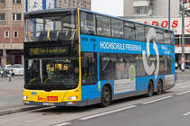 B-V3320,
Manufacturer: MAN AG,
Class:  MAN ND 313 Lion's City DD (A39), 
Operators designation: MAN DL07,
Year of construction: 2007,
Location: Pic was taken 2017-03-08 in Berlin Memhardstrasse,
Remarks: Hochschule Fresenius advertisement c/s, 