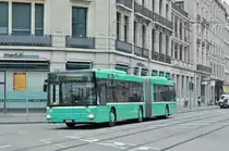 MAN Bus 759 im Einsatz für die wegen einer Baustelle umgeleiteten Linie 2. Hier fährt der Bus zur Haltestelle Markthalle. Die Aufnahme stammt vom 24.03.2017.