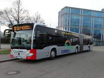 Tuniberg Express Mercedes Benz Citaro 2 G am 20.03.17 an der Haltestelle Haid