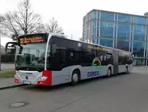 Tuniberg Express Mercedes Benz Citaro 2 G am 20.03.17 an der Haltestelle Haid
