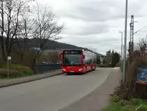 Freiburger VAG Mercedes Benz Citaro 2 G Wagen 914 am 21.03.17 in St. Georgen