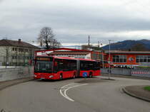Freiburger VAG Mercedes Benz Citaro 2 G Wagen 914 am 21.03.17 in St. Georgen