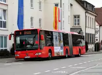 Freiburger VAG Mercedes Benz Citaro 1 Facelift G Wagen 980 am 21.03.17 in St. Georgen