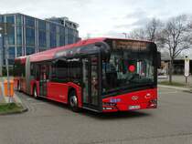 Freiburger VAG Solaris Urbino 18 Wagen 922 am 21.03.17 in Haid