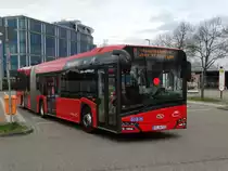 Freiburger VAG Solaris Urbino 18 Wagen 922 am 21.03.17 in Haid