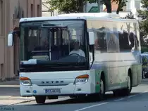 Setra 415 UL von Becker-Strelitz Reisen aus Deutschland in Güstrow am 13.09.2016