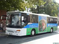Setra 415 UL von Becker-Strelitz Reisen aus Deutschland in Güstrow am 13.09.2016