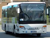 Setra 415 UL von Becker-Strelitz Reisen aus Deutschland in G�strow am 13.09.2016