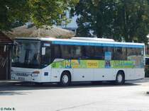 Setra 415 UL von Becker-Strelitz Reisen aus Deutschland in Güstrow am 13.09.2016