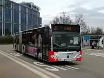 Tuniberg Express Mercedes Benz Citaro 2 G am 21.03.17 an der Haltestelle Haid