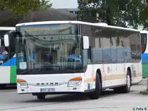 Setra 415 NF von Becker-Strelitz Reisen aus Deutschland in Güstrow am 13.09.2016