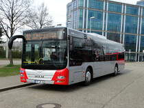 Tuniberg Express MAN Lions City am 21.03.17 an der Haltestelle Haid