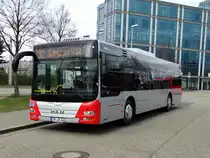 Tuniberg Express MAN Lions City am 21.03.17 an der Haltestelle Haid