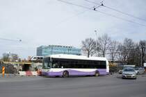 Rumänien / Bus Timişoara: O-Bus Skoda 24 Tr IVECO Irisbus Citelis - Wagen 02 der Regia Autonomă de Transport Timişoara (R.A.T.T.), aufgenommen im März 2017 im Stadtgebiet von Timişoara.