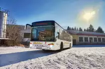 Ein Setra S 415 NF von Siebler Reisen, aufgenommen am 27.1.2017 in Greifenburg.