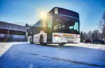 Ein Setra S 415 NF von Siebler Reisen, aufgenommen am 27.1.2017 in Greifenburg.