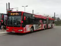 Freiburger VAG Mercedes Benz Citaro 1 Facelift G Wagen 988 am 21.03.17 in Zähringen