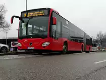 Freiburger VAG Mercedes Benz Citaro 2 G Wagen 914 am 22.03.17 in Haid Downside