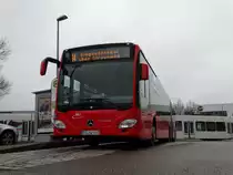 Freiburger VAG Mercedes Benz Citaro 2 G Wagen 914 am 22.03.17 in Haid Downside