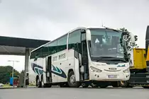 A-S 6005 der Eurobus Rent & Leas aus Schwabmünchen (ex. EKS Buss Vara XNE 937) am 27.06.2016 in Belgien auf dem Rasthof Groot Bijgaarden Noord