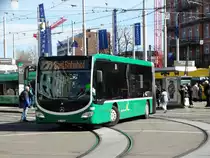 BVB Mercedes Benz Citaro 2 G Wagen 7026 am 23.03.17 in Basel SBB Bhf