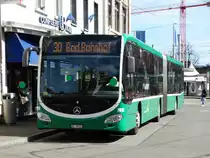 BVB Mercedes Benz Citaro 2 G Wagen 7026 am 23.03.17 in Basel SBB Bhf