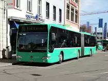 BVB Mercedes Benz Citaro 1 Facelift G (CNG) Wagen 708 am 23.03.17 in Basel SBB Bhf
