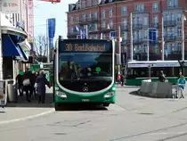 BVB Mercedes Benz Citaro 2 G Wagen 7015 am 23.03.17 in Basel SBB Bhf