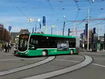 BVB Mercedes Benz Citaro 2 G Wagen 7031 am 23.03.17 in Basel SBB Bhf