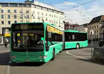 BVB Mercedes Benz Citaro 1 Facelift G (CNG) Wagen 715 am 23.03.17 in Basel SBB Bhf