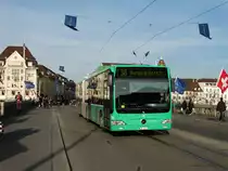 BVB Mercedes Benz Citaro 1 Facelift G (CNG) Wagen 711 am 23.03.17 in Basel 