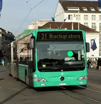 BVB Mercedes Benz Citaro 1 Facelift G (CNG) Wagen 718 am 23.03.17 in Basel 