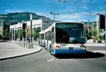 VMCV Clarens Nr. 16 Van Hool Gelenktrolleybus am 10. August 2008 Vevey, Bahnhof