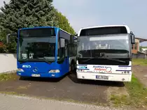 Mercedes Benz Citaro 1 und VDL Berkhof Ambassador 200 am 10.04.17 in Rödermark abgestellt