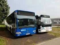Mercedes Benz Citaro 1 und VDL Berkhof Ambassador 200 am 10.04.17 in Rödermark abgestellt