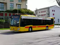 BLT - Mercedes Citaro Nr.81 BL 7164 vor dem Bahnhof in Muttenz am 26.03.2017