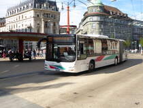 asm Seeland - MAN Lion`s City  Nr.45  BE  703518 unterwegs in der Stadt Biel am 10.04.2017