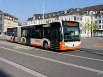 BSU - Mercedes Citaro Nr.38  SO 172038 unterwegs in Solothurn am 08.04.2017