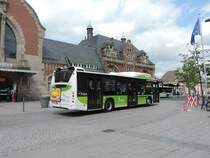 Colmar, 13. April 2017 : Scania Citywide 12 LF CNG Nr 282 vor dem Bahnhof.