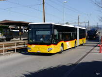Postauto - Mercedes Citaro  BE  734631 unterwegs in Lyss am 10.04.2017