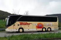 Setra S 415 HDH  Möller , Neckarsteinach 16.04.2017
