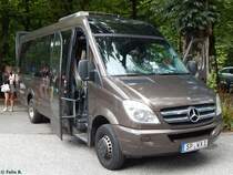 Mercedes Sprinter von Taxi Merl aus Deutschland beim Schloss Linderhof am 09.08.2015