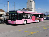 asm Oberaargau - MAN Lion`s City  Nr.39  BE  241703 beim Bahnhof von Herzogenbuchsee am 13.04.2017