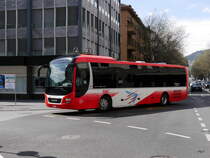 SMC - MAN Lion`s Regio  Nr.34  VS  224534 bei der zufahrt zu den Haltestellen beim Bahnhof in Sierre am 01.04.2017