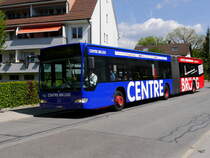 VB Biel - Mercedes Citaro  Nr.153  BE  654153 unterwegs in Biel mit neuer Werbung am 13.04.2017 