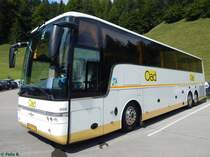 Van Hool T917 von Oad aus den Niederlanden bei der Breitach Klamm am 10.08.2015