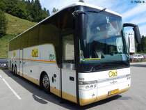 Van Hool T917 von Oad aus den Niederlanden bei der Breitach Klamm am 10.08.2015