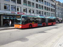 VB Biel - Mercedes Citaro Nr.165  BE 821165 unterwegs in Biel am 10.04.2017 