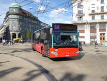 VB Biel - Mercedes Citaro Nr.167  BE 821167 unterwegs in Biel am 10.04.2017 