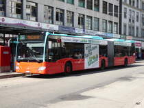 VB Biel - Mercedes Citaro Nr.170  BE 821170 unterwegs in Biel am 10.04.2017 